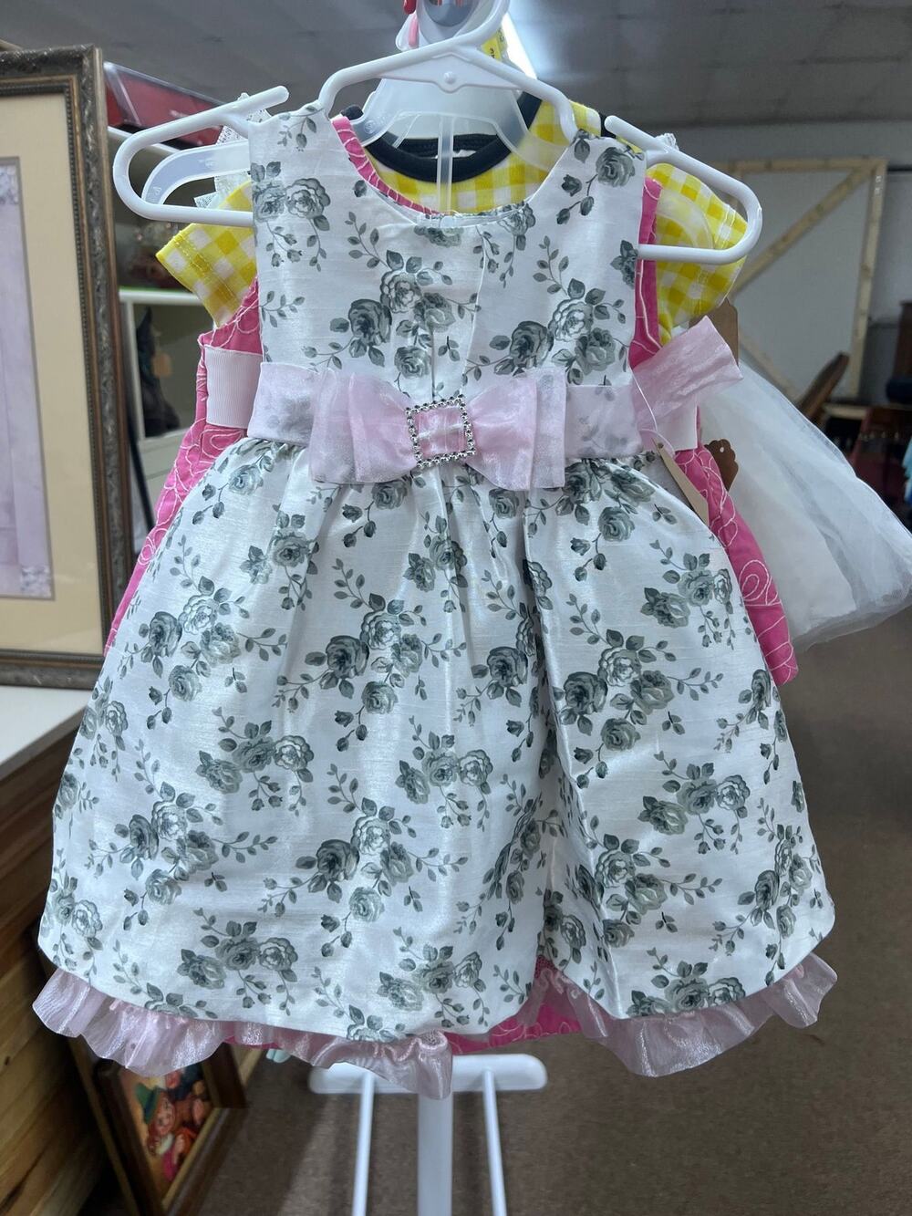 Nanette Baby Girl Floral Dress with Pink Trim – NWOT – 12M